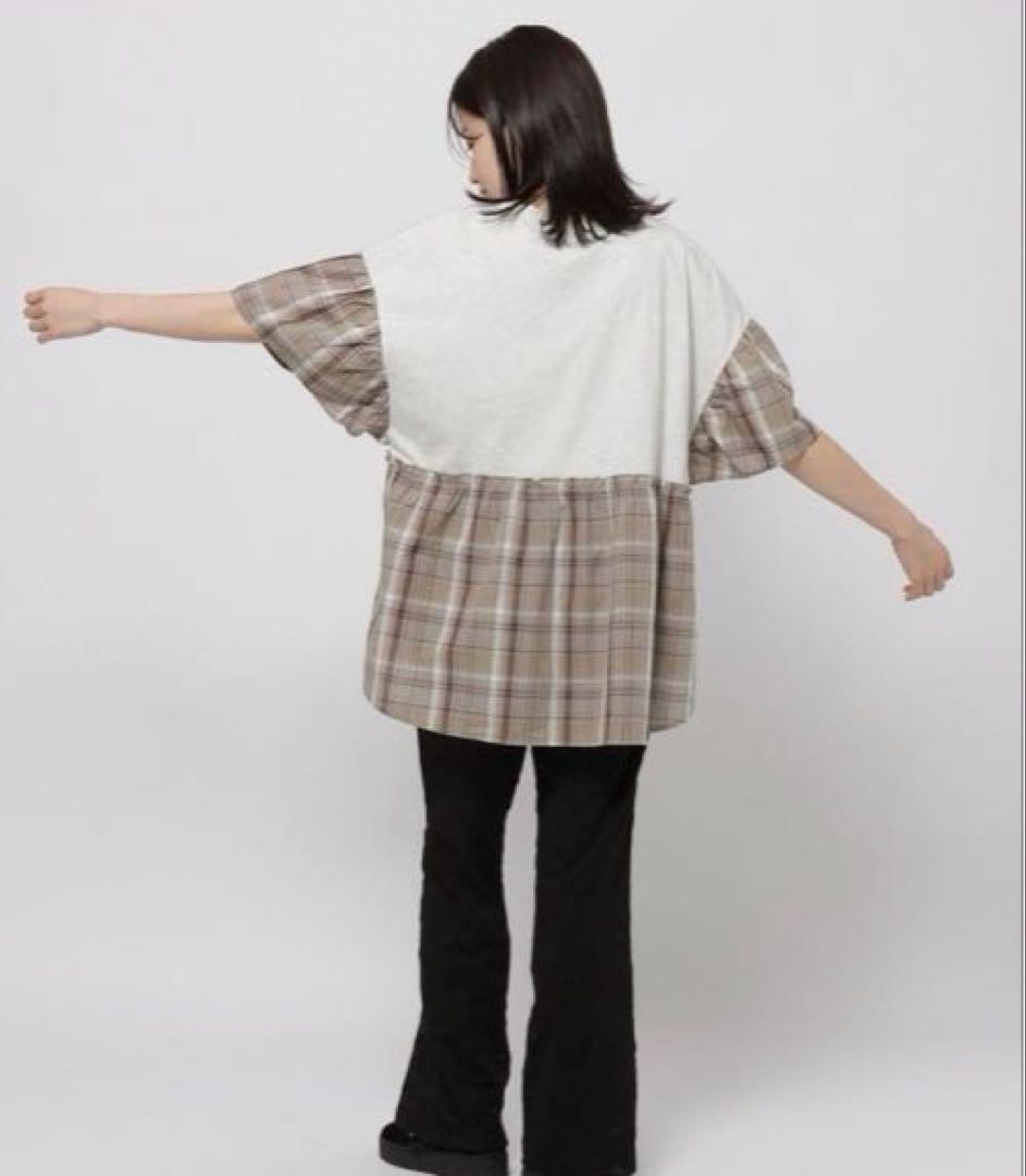 niko and... チェックコンビフレアT 半袖Tシャツ　¥5,000 — image 5