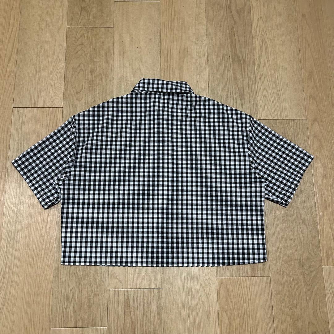 【SALE 大人気 新品未使用】MANFINITY 半袖シャツ チェック柄 M — image 2