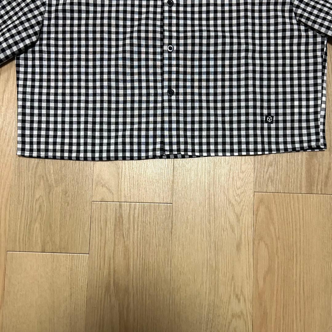 【SALE 大人気 新品未使用】MANFINITY 半袖シャツ チェック柄 M — image 5