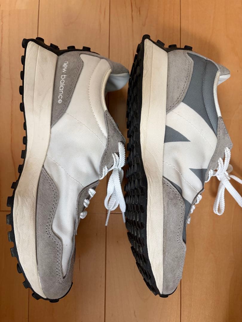 New Balance 327 ホワイト グレー スニーカー　27 — image 3