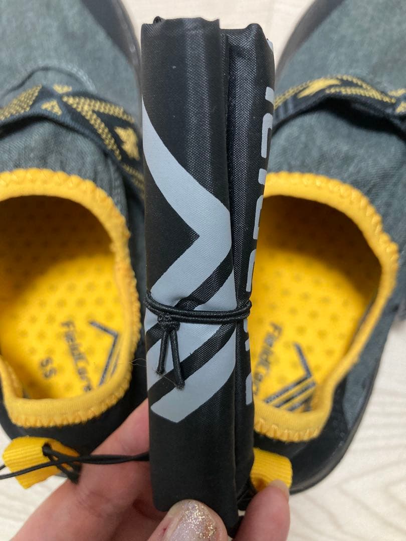 Fieldfare アウトドアシューズ SS グレー/イエロー 靴下 3足セット — image 5