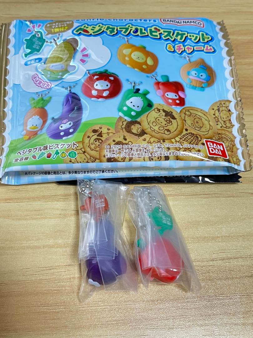サンリオ ベジタブルビスケット＆チャーム　マイメロディ クロミ 2個セット — image 2