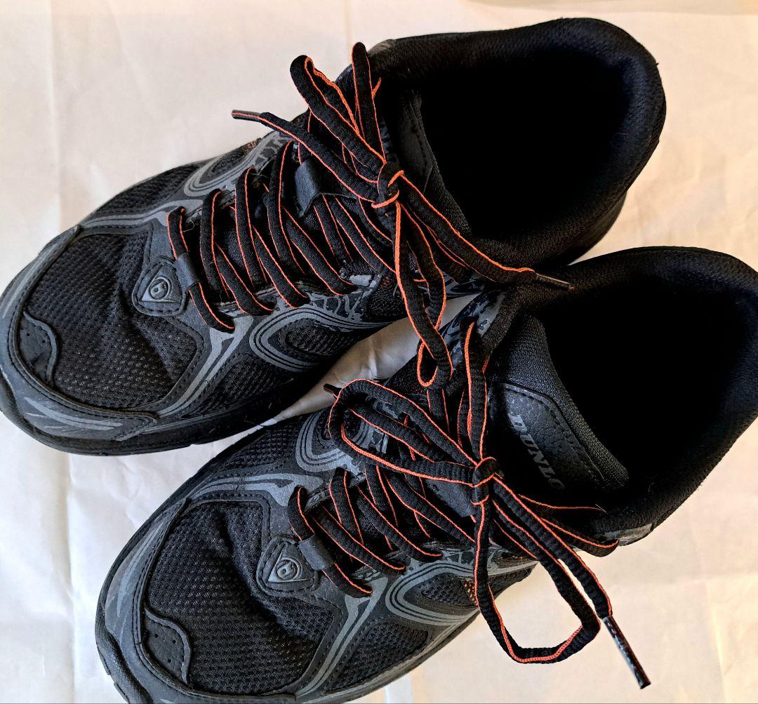 DUNLOP スニーカー 黒× オレンジ 26cm — image 3
