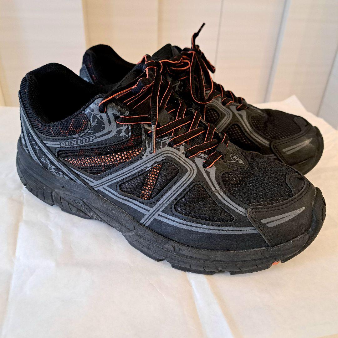 DUNLOP スニーカー 黒× オレンジ 26cm — image 4