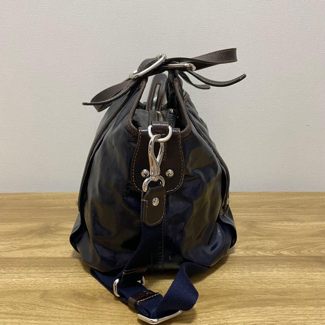 《美品》TOD’S （トッズ） ハンドバッグ（斜めがけ使用可） ネイビー — image 4