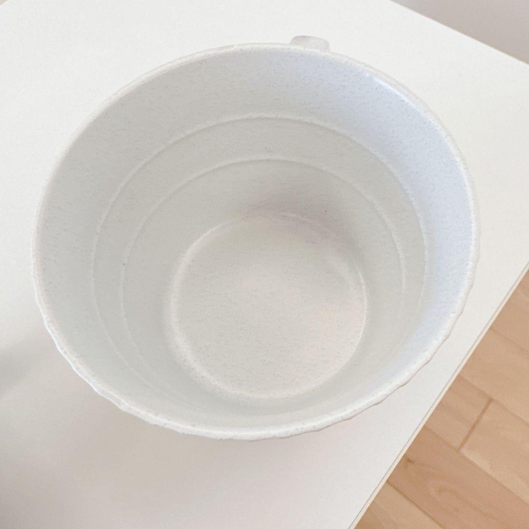 カフェオレカップ 艶なし 艶ありペア 2客 ライトグレー スープカップ コーヒー — image 3