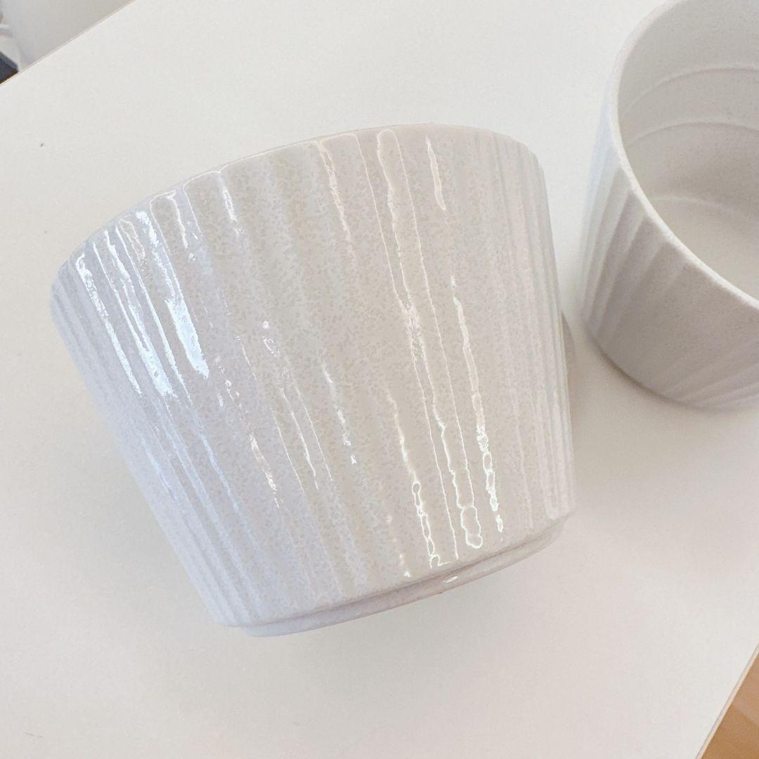 カフェオレカップ 艶なし 艶ありペア 2客 ライトグレー スープカップ コーヒー — image 4