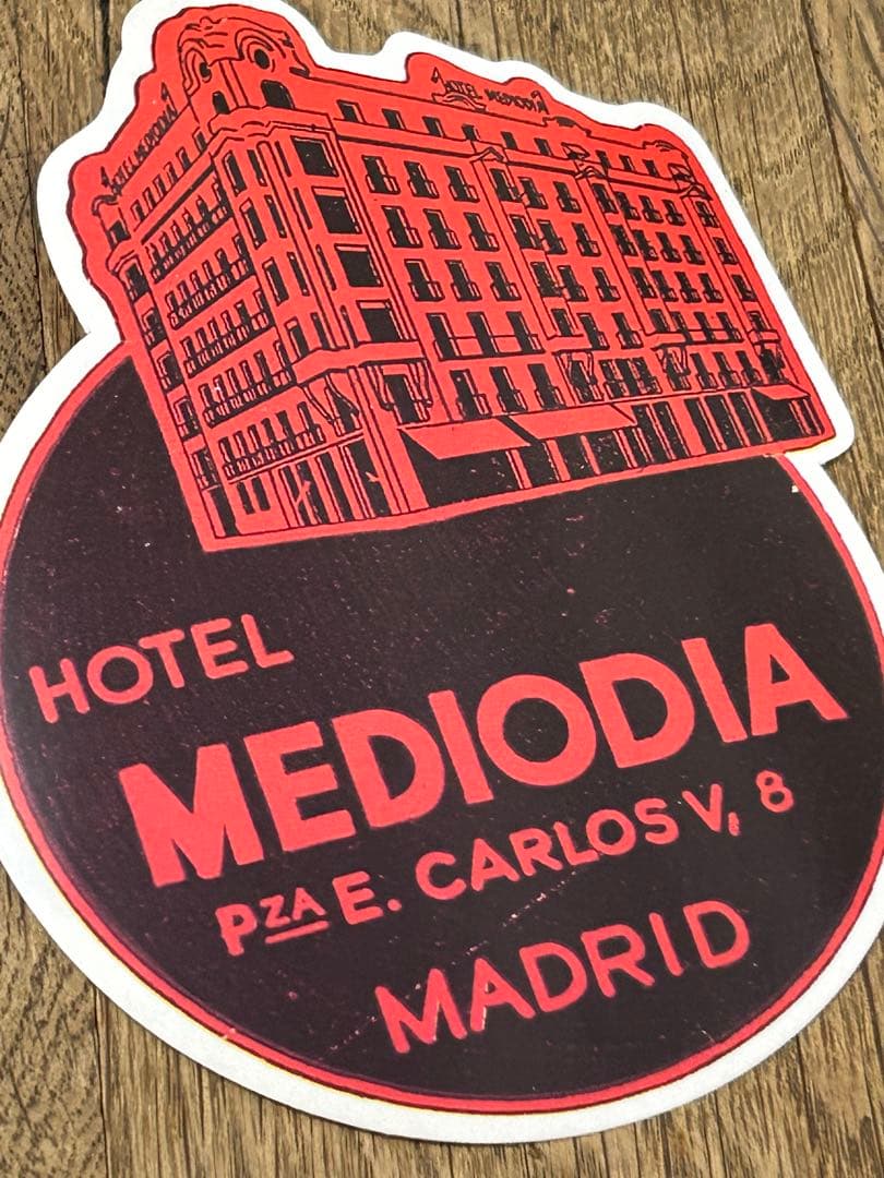 HOTEL MEDIODIA ヴィンテージ ホテル ステッカー 90s リモワ — image 2