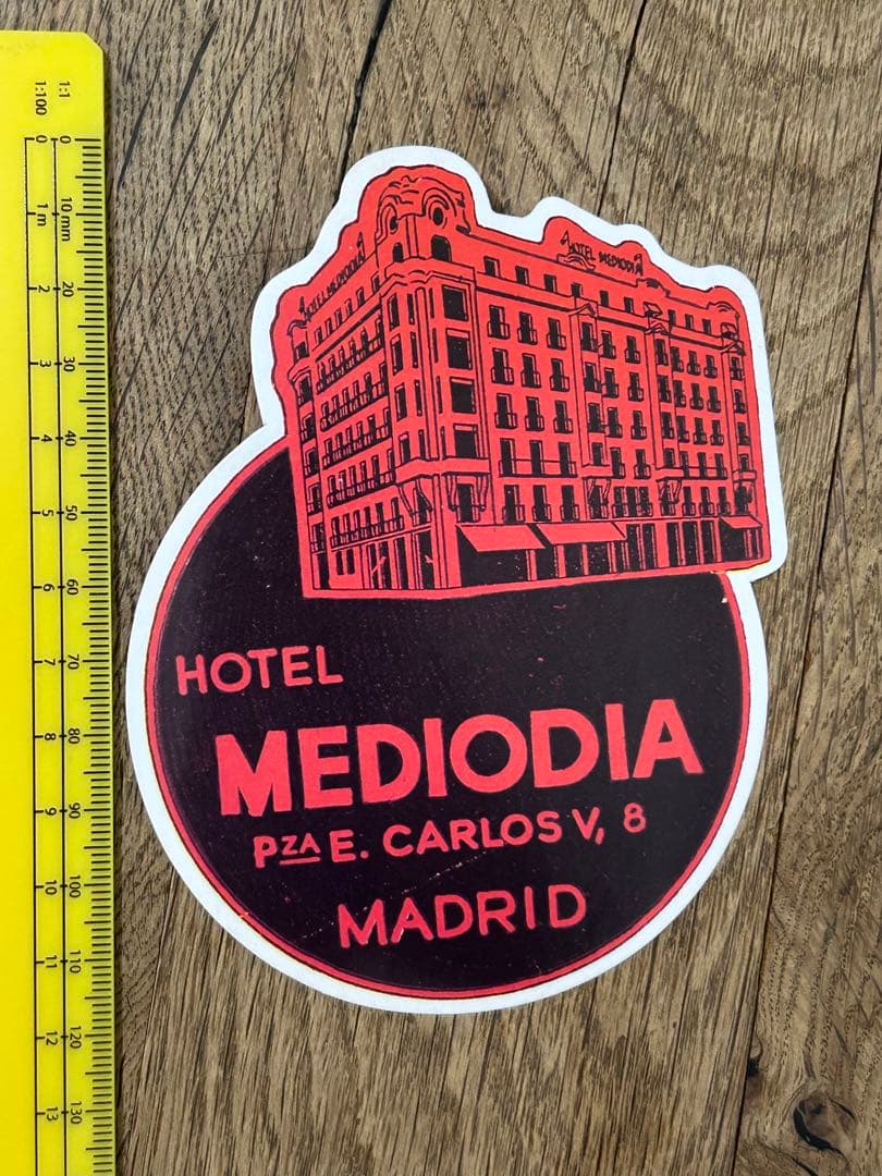 HOTEL MEDIODIA ヴィンテージ ホテル ステッカー 90s リモワ — image 3