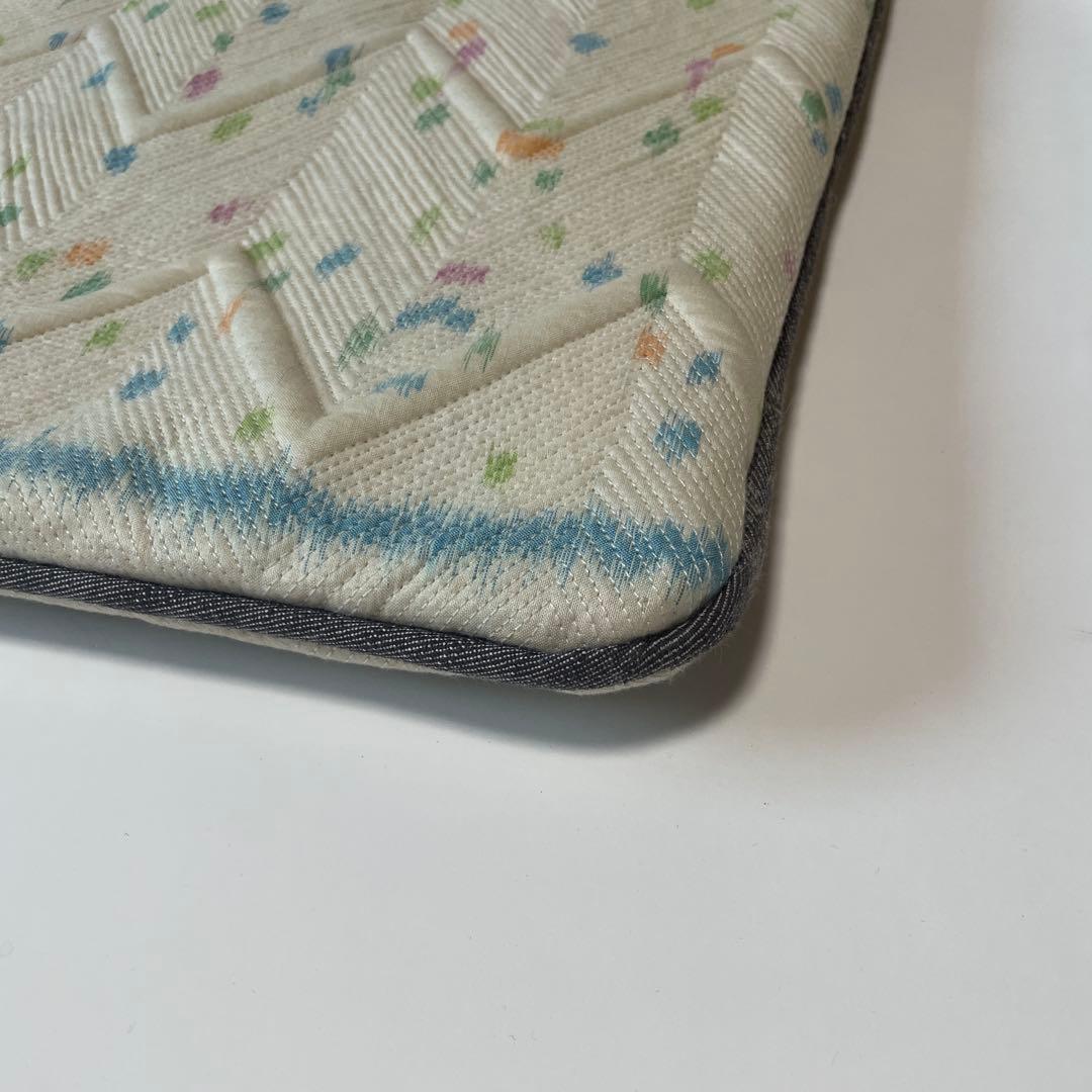 【新品・未使用】秦泉寺由子 キルト 木製ハンドル ハンドバッグ — image 3