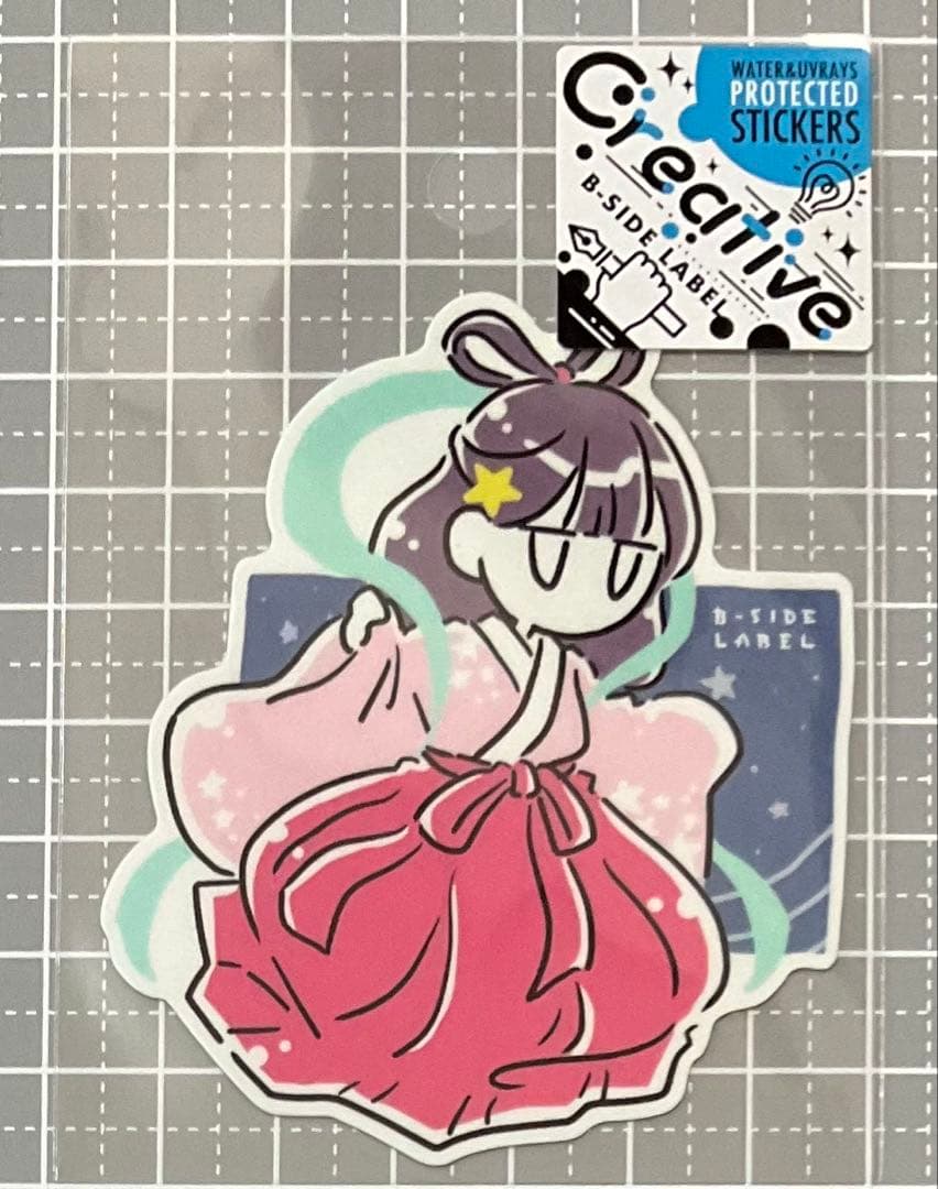 ビーサイドレーベル ステッカー/シウチトモミ/織り姫 — image 2