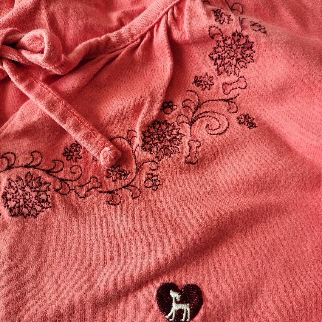 Sarah brand 長袖 カットソー ピンク 刺繍入り — image 2