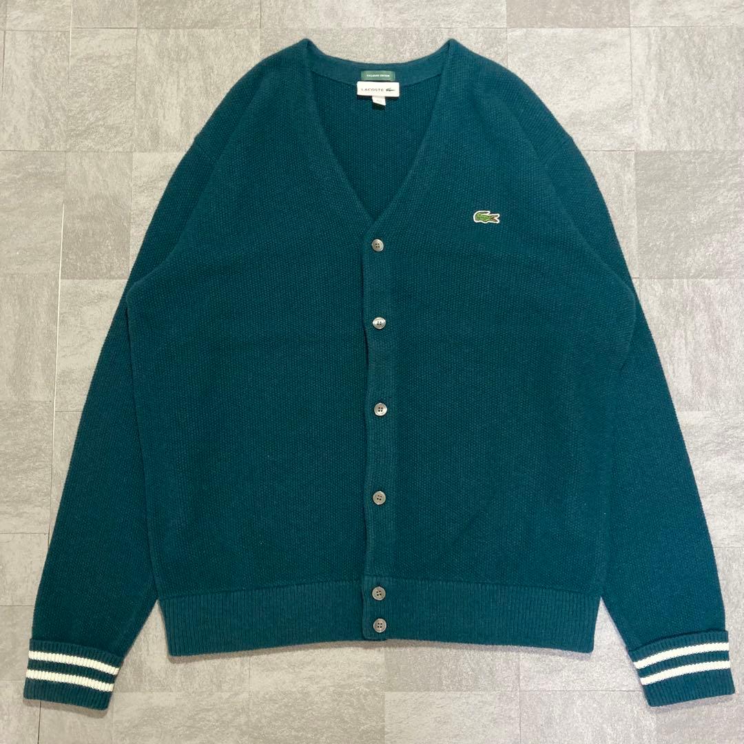 大人気！ LACOSTE 刺繡ロゴ ニット カーディガン ボタンダウン — image 2