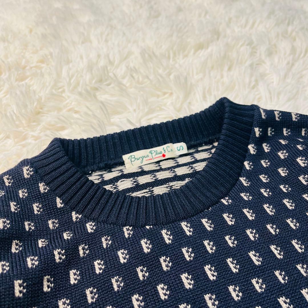Burgus Plus Bird's-eye knit pullover S — image 4