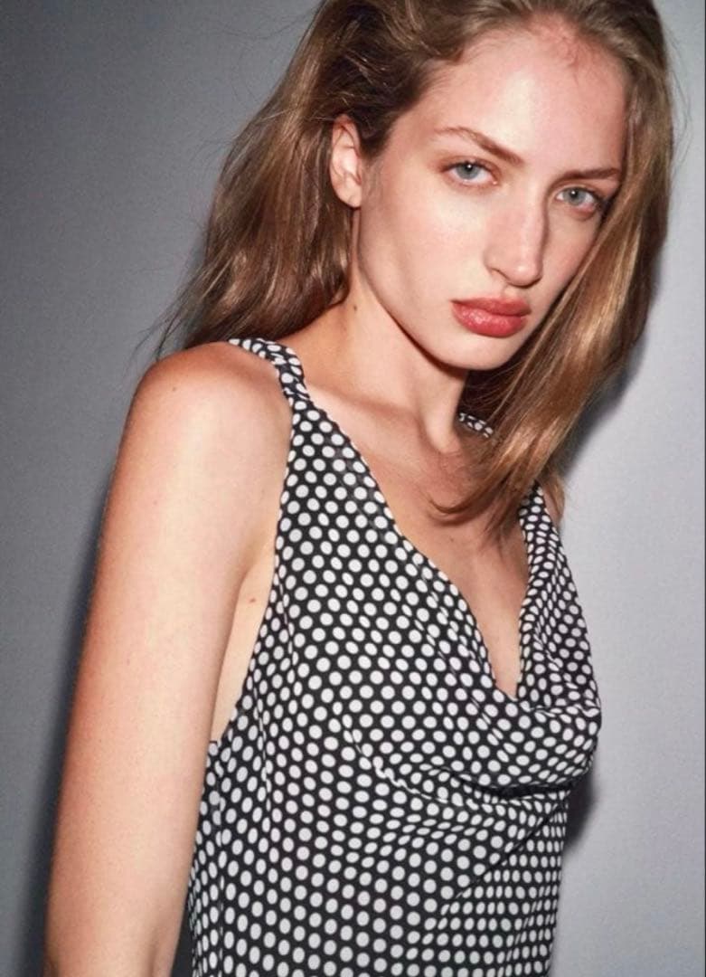 ZARA ザラ　定価10990円 ドット柄ロングワンピース　マキシ丈　L — image 4