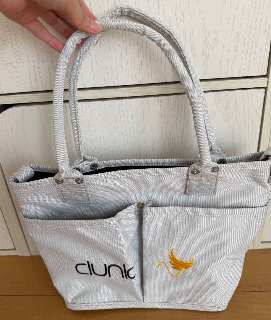 【美品】CLUNK クランク カートバッグ ラウンドバッグ ミニトート グレー — image 2