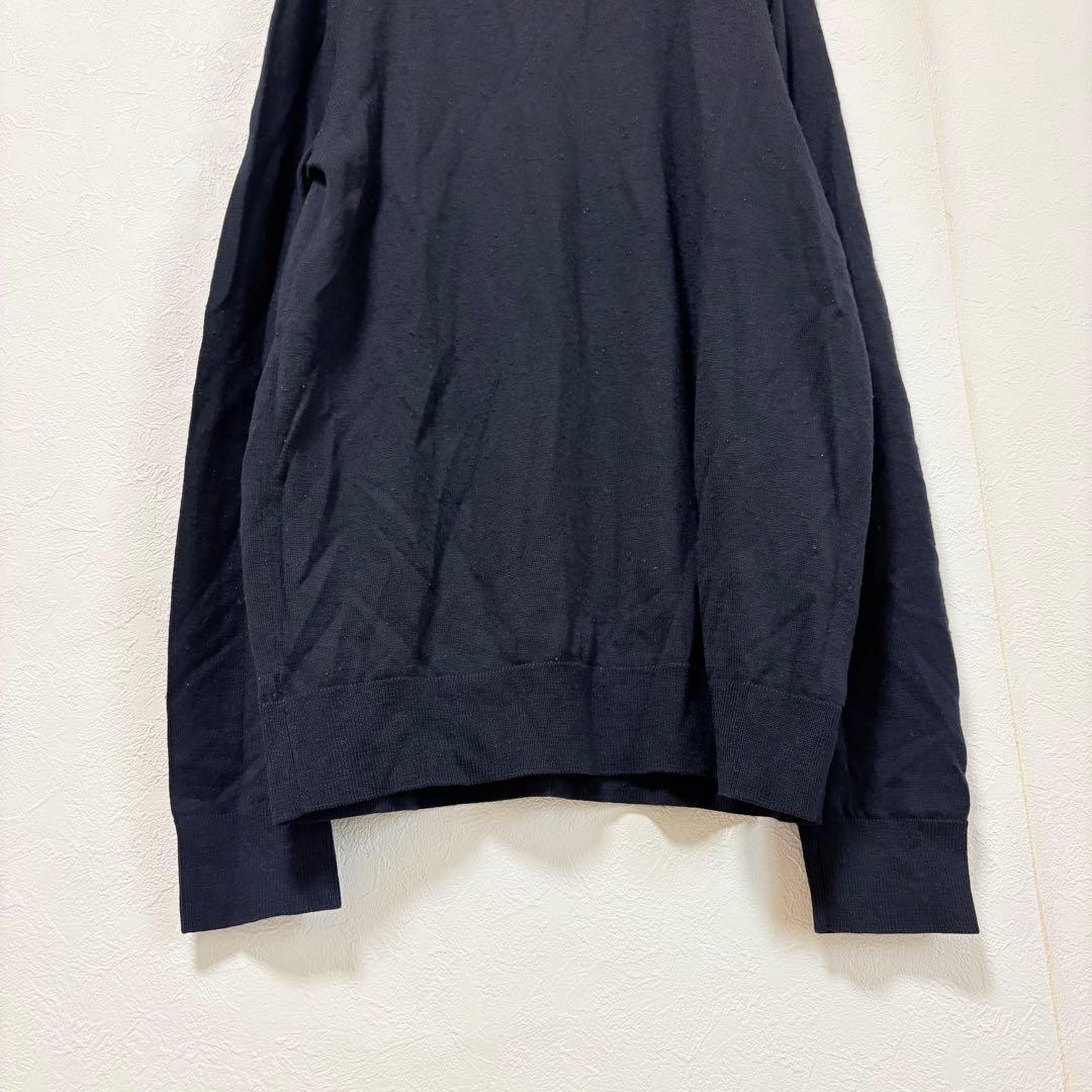 UNIQLO エクストラファインメリノクルーネックセーター　L ネイビー　長袖 — image 3