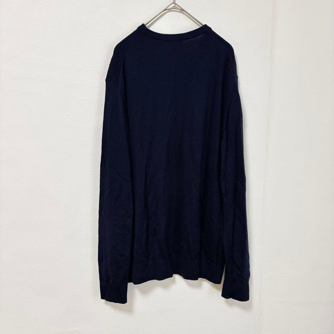UNIQLO エクストラファインメリノクルーネックセーター　L ネイビー　長袖 — image 4