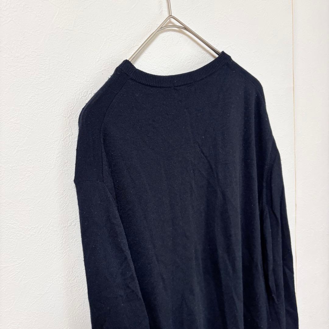 UNIQLO エクストラファインメリノクルーネックセーター　L ネイビー　長袖 — image 5