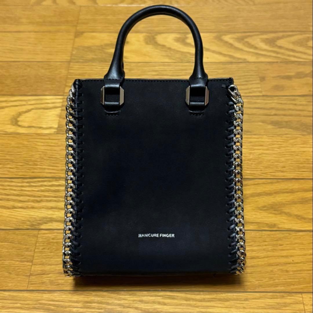 manicure finger　マイケルフィンガー　ハンドバッグ　ブラック　黒 — image 2
