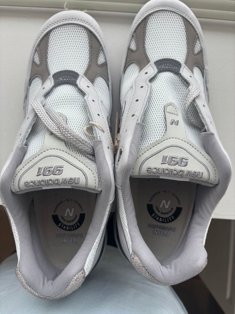 New Balance M991FLB ホワイト/グレー　29センチ — image 2