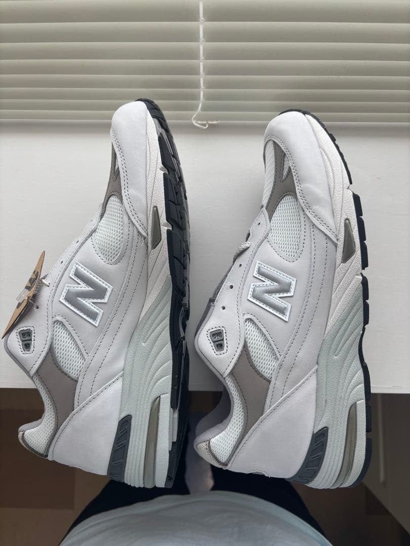 New Balance M991FLB ホワイト/グレー　29センチ — image 4