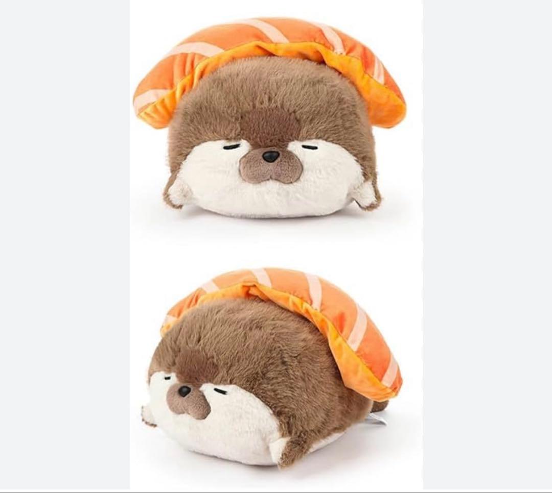 ⁠激レア✨ カワウソ お寿司 ぬいぐるみ クッション サーモン 32cm⁠ — image 2
