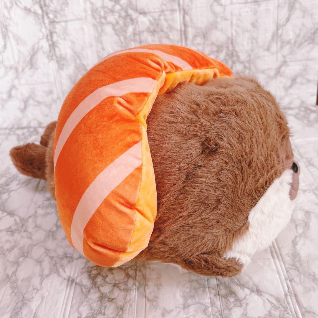 ⁠激レア✨ カワウソ お寿司 ぬいぐるみ クッション サーモン 32cm⁠ — image 5