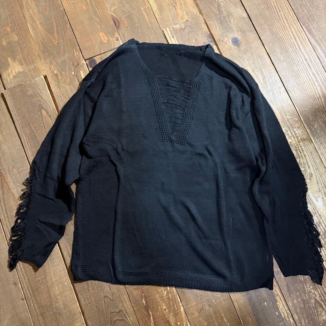 y2k chest damage knit LUVCODE XU 初期不良品 — image 4