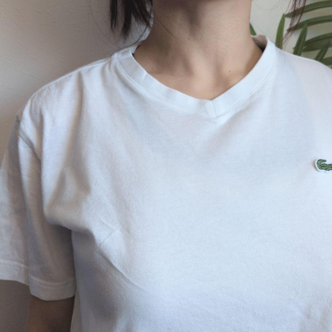 LACOSTE Vネックワンポイント刺繍 ワニ サイズ2 — image 3
