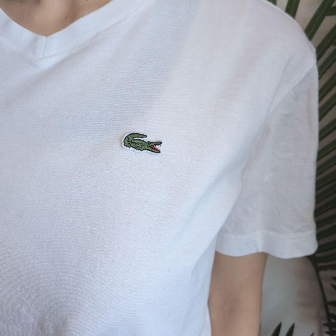LACOSTE Vネックワンポイント刺繍 ワニ サイズ2 — image 4
