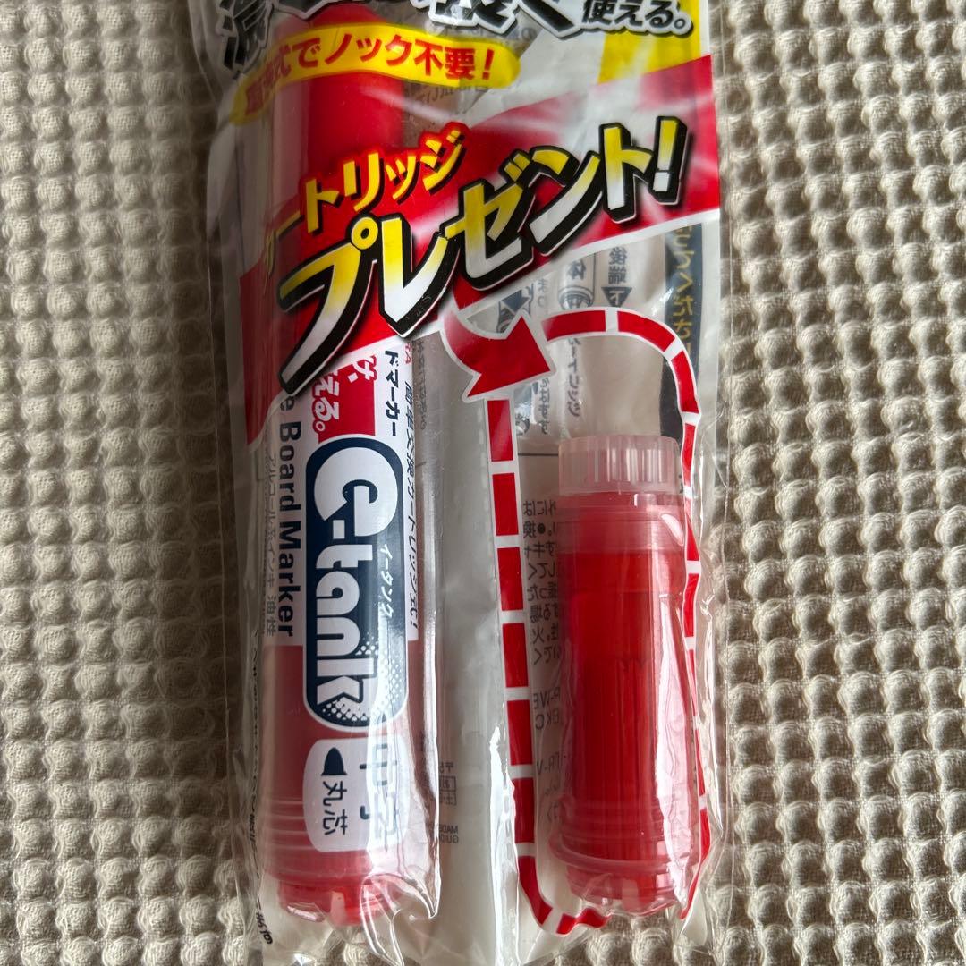 サクラクレパス ホワイトボードマーカーイータンク中字 赤　カートリッジ付き — image 3