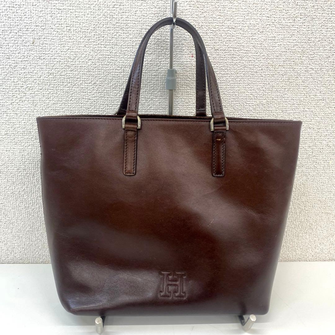 HIROFU ヒロフ レザー ハンドバッグ ブラウン — image 2