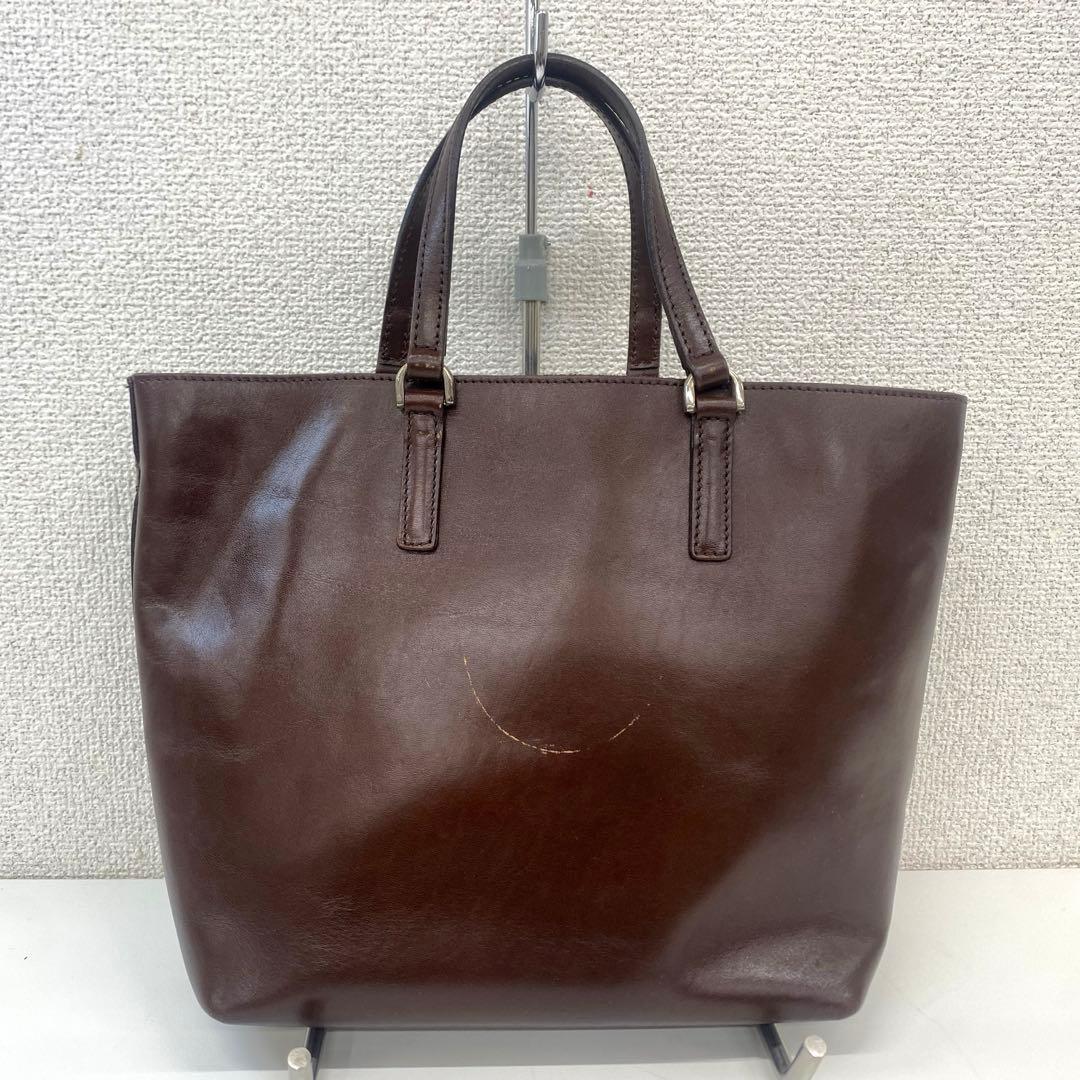 HIROFU ヒロフ レザー ハンドバッグ ブラウン — image 3