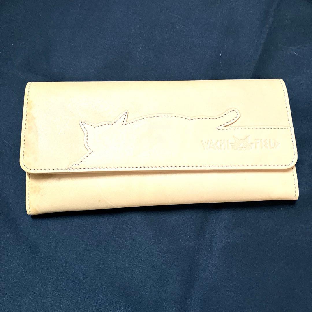 【未使用品】わちふぃーるど 猫のダヤン ヌメ革 長財布 とびねこ — image 2