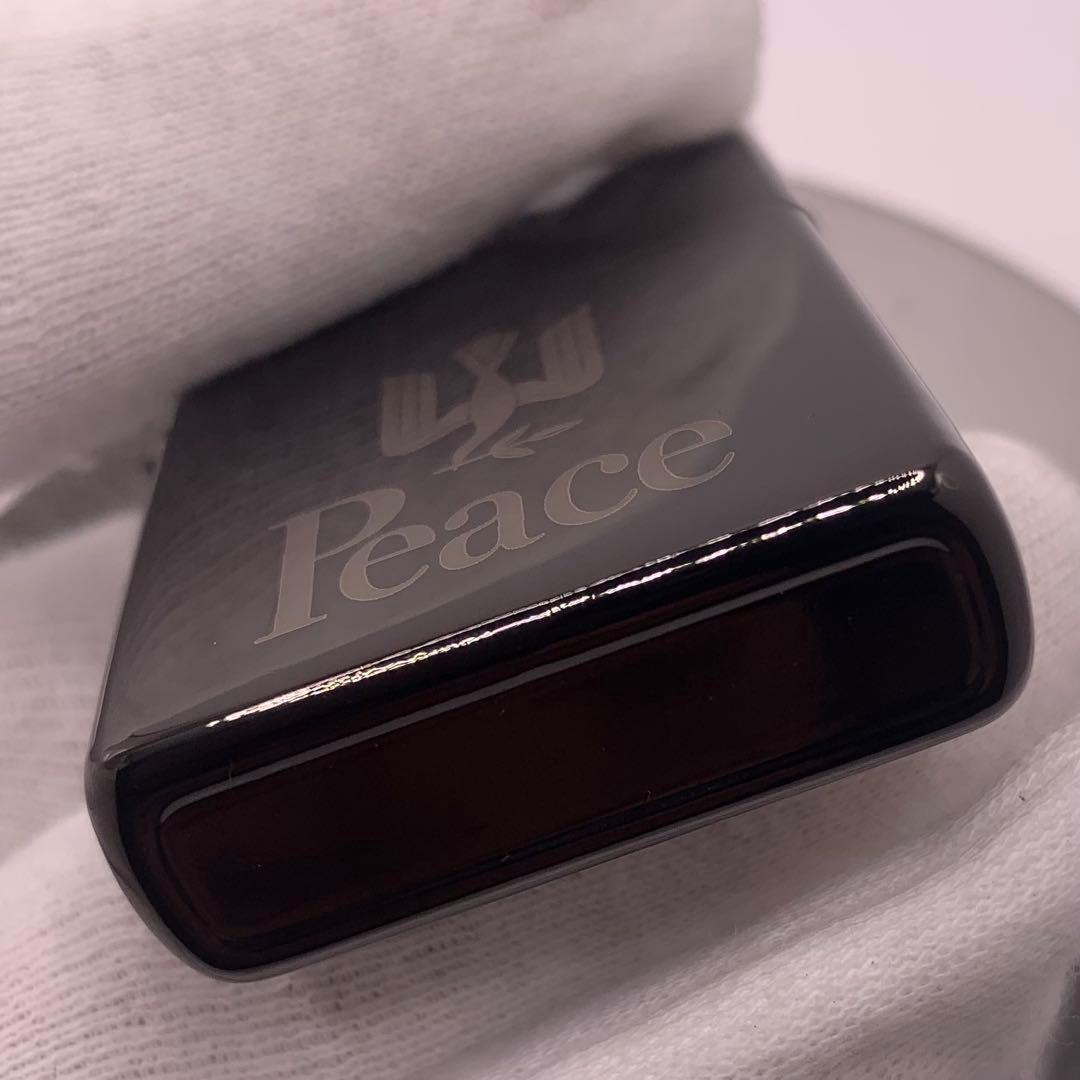 【オク】【灰皿付き】　ピース PEACE ブラック　オイルライター — image 5