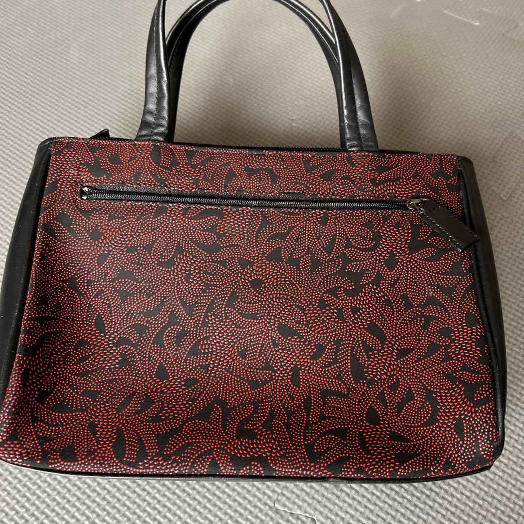 印傳屋　ハンドバッグ　赤 — image 3