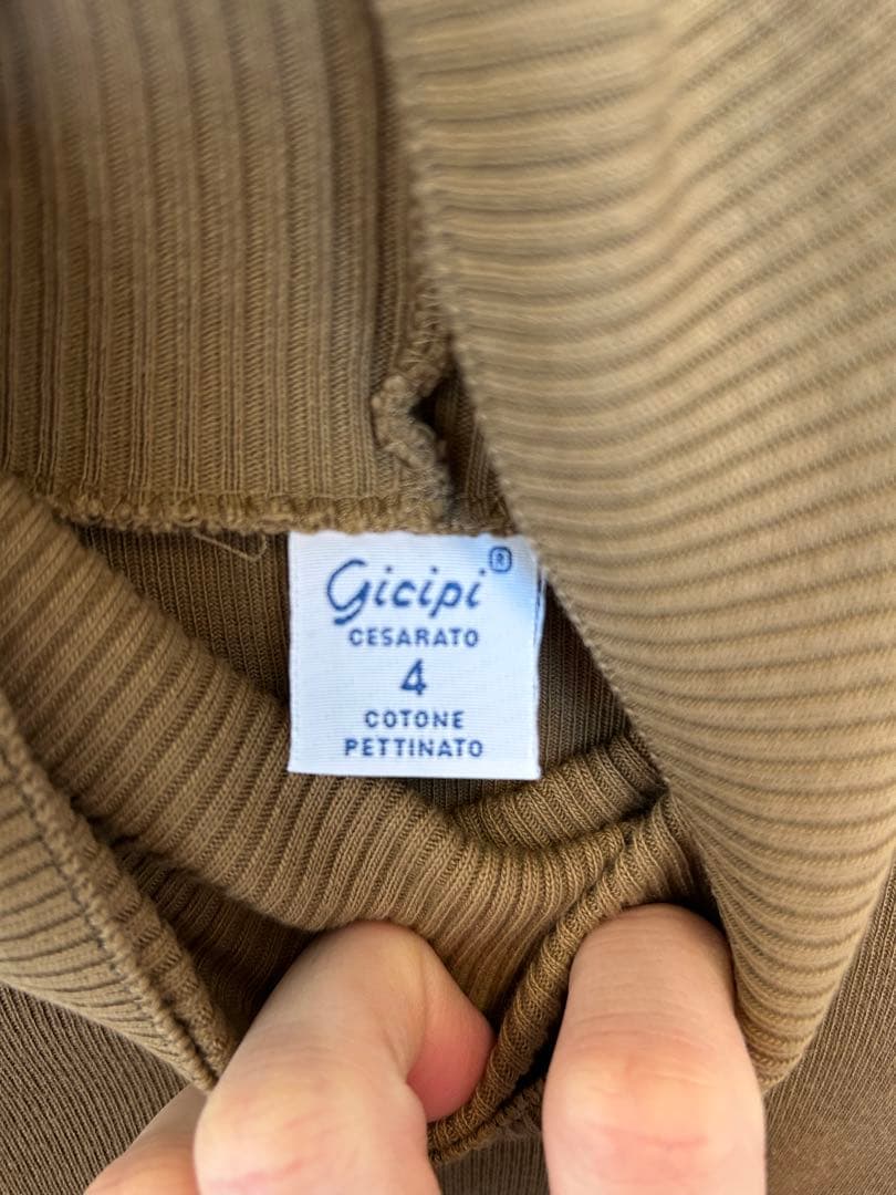 gicipiジチピ　タートルネックニットソー　ITALY 4 ブラウン — image 3