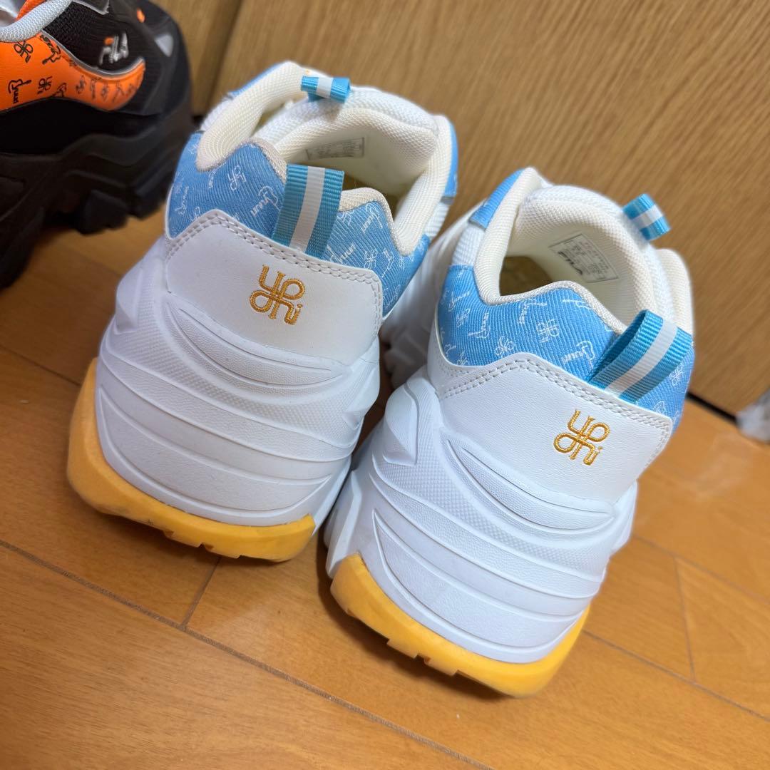 優里 FILA スニーカー 26cm 白 黒 セット — image 3