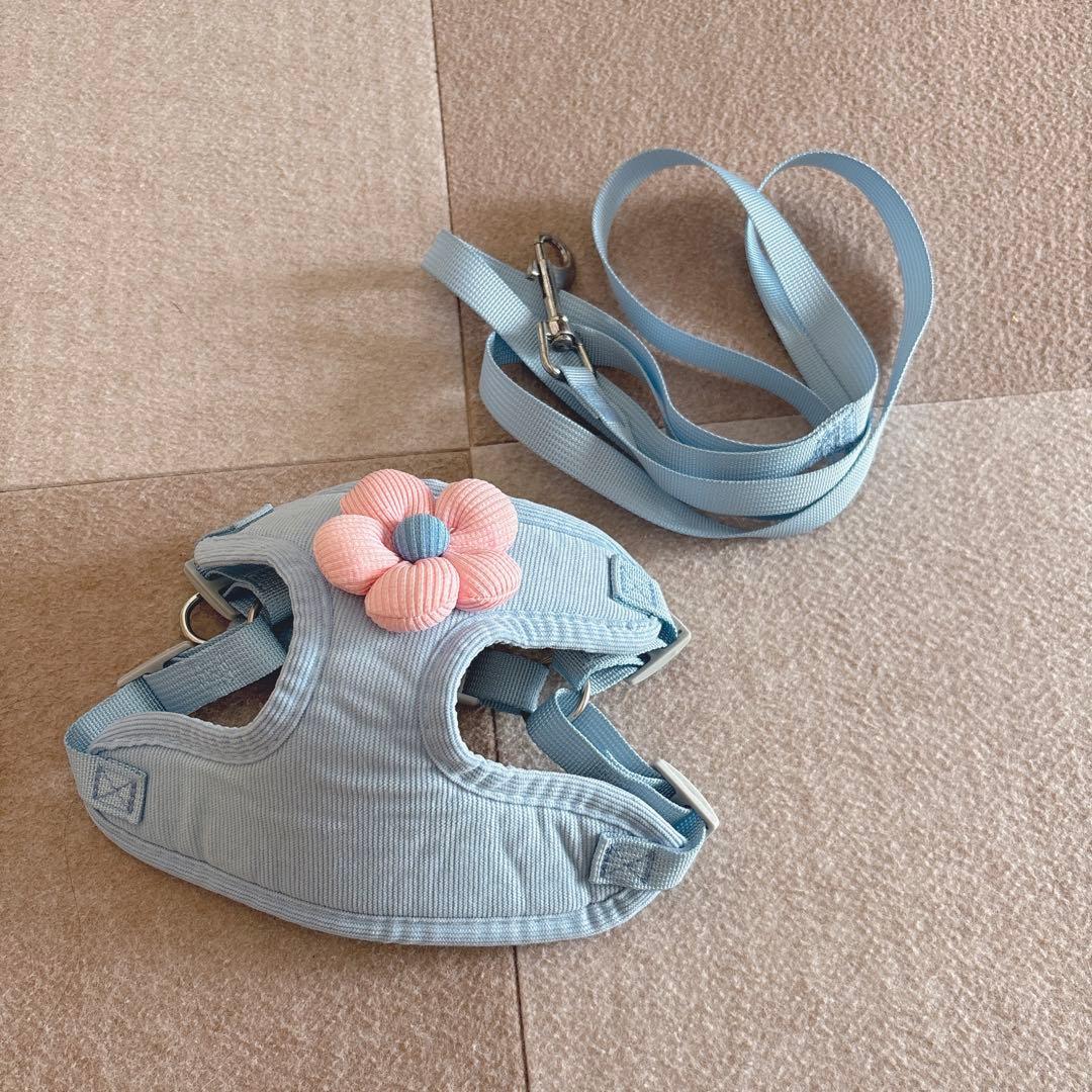 犬用ハーネス リード付き　Mサイズ　ブルー — image 3