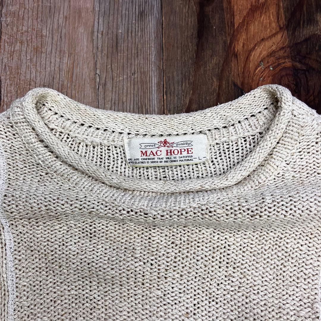 90s MAC HOPE シルク パネル ニット ロールネック VINTAGE — image 3