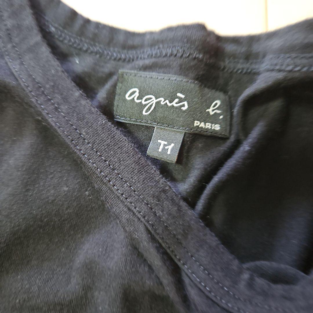agnes b. PARIS 長袖カットソー T1 ブラック — image 3
