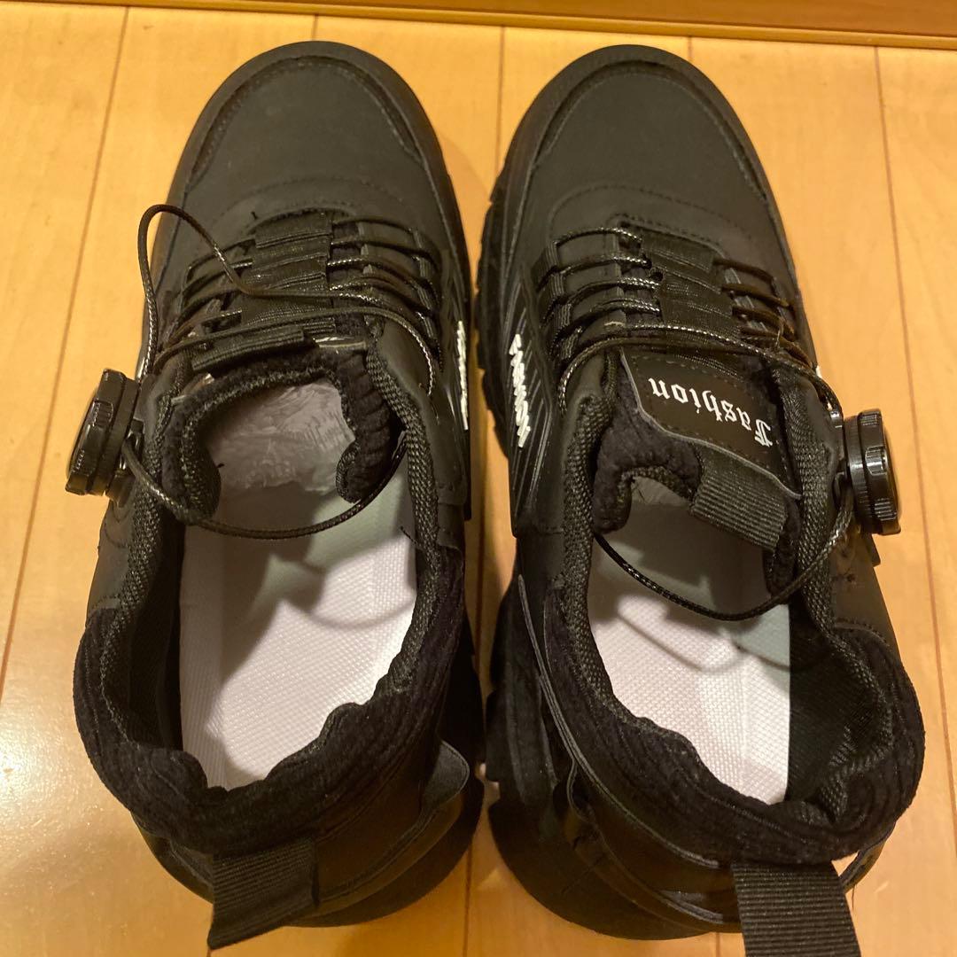 スニーカー　25.5 靴　未使用　ブラック　黒　ダイヤル式 — image 5