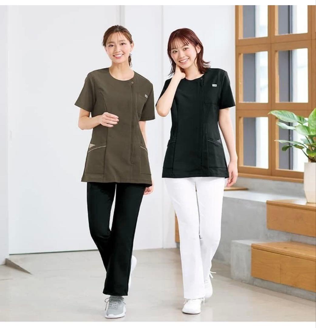 moz 医療用スクラブ ココアブラウン×グレージュ — image 3