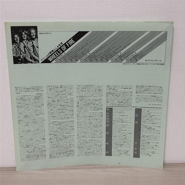 【帯付き】 クリーム クリームの素晴らしき世界 CREAM WHEELS LP — image 5