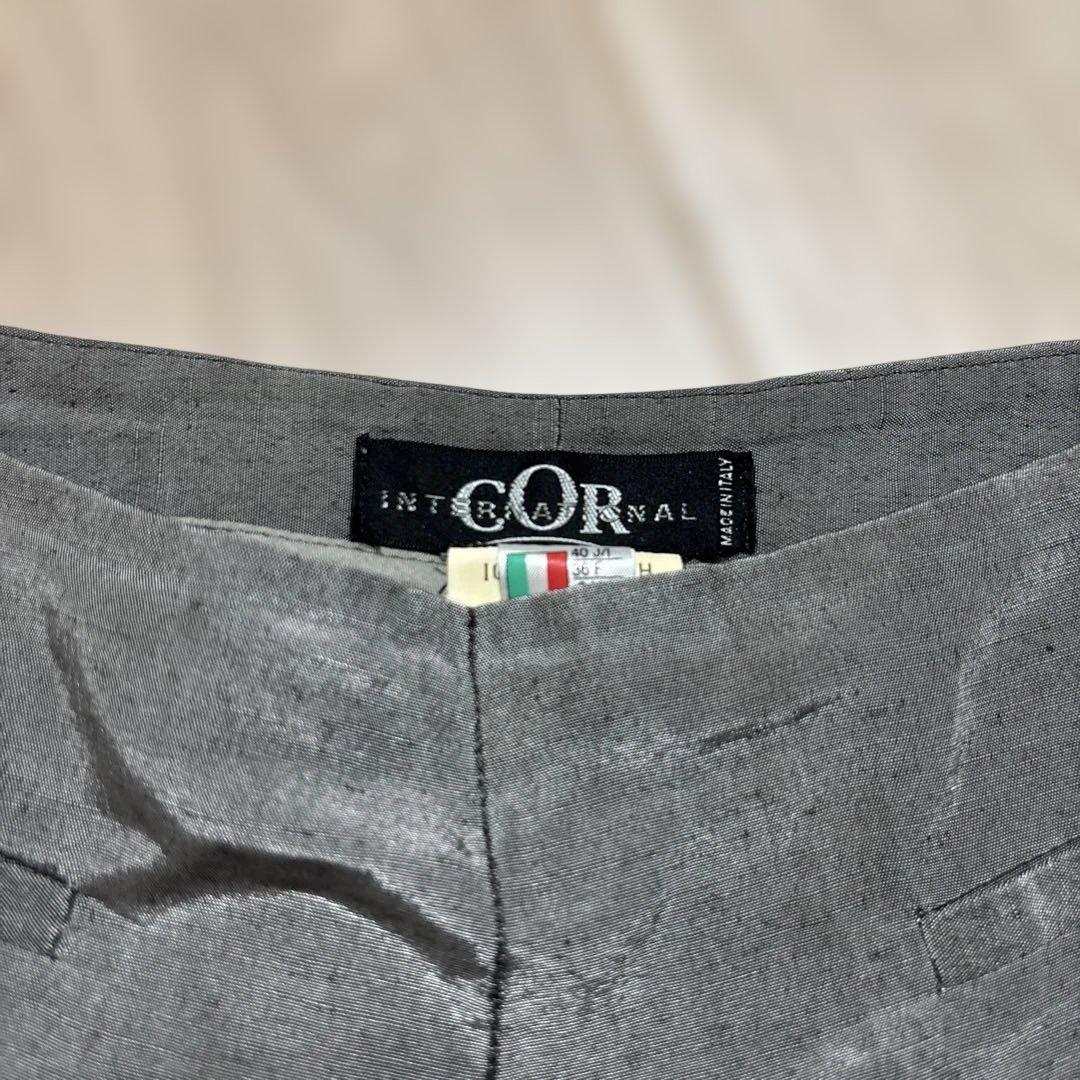 COR INTERNATIONAL ハーフパンツ グレー レディース イタリア製 — image 2