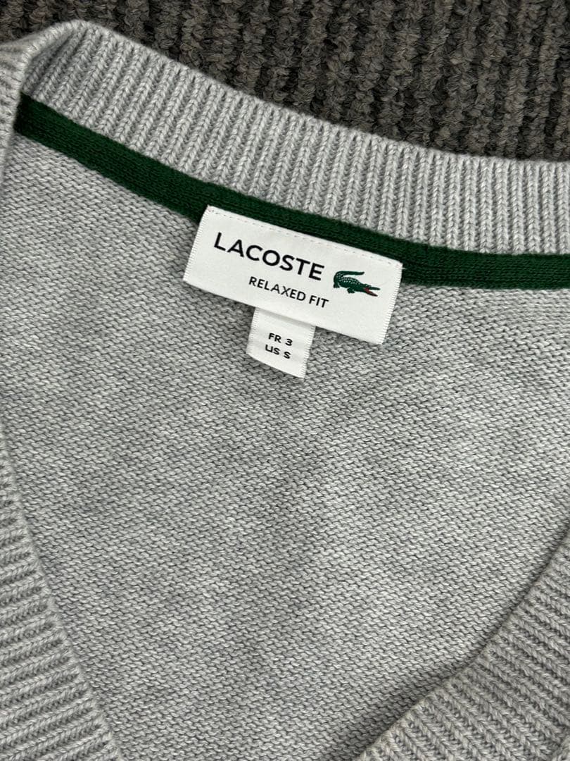 ラコステ LACOSTE RELAXED FIT クラシックVネックニットベスト — image 5