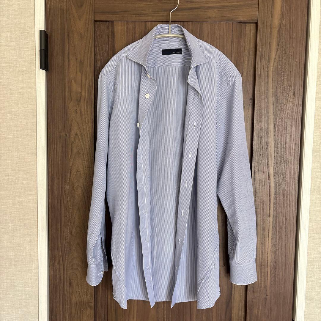 LARDINI ストライプシャツ 38/15 — image 2