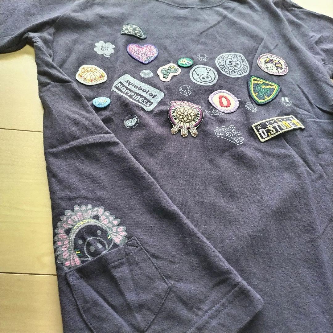drug store's ドラッグストアーズ 2 半袖 Tシャツ トップス 紺 — image 4