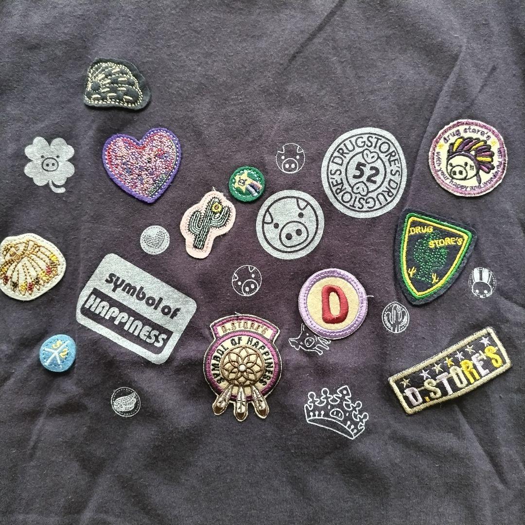drug store's ドラッグストアーズ 2 半袖 Tシャツ トップス 紺 — image 5